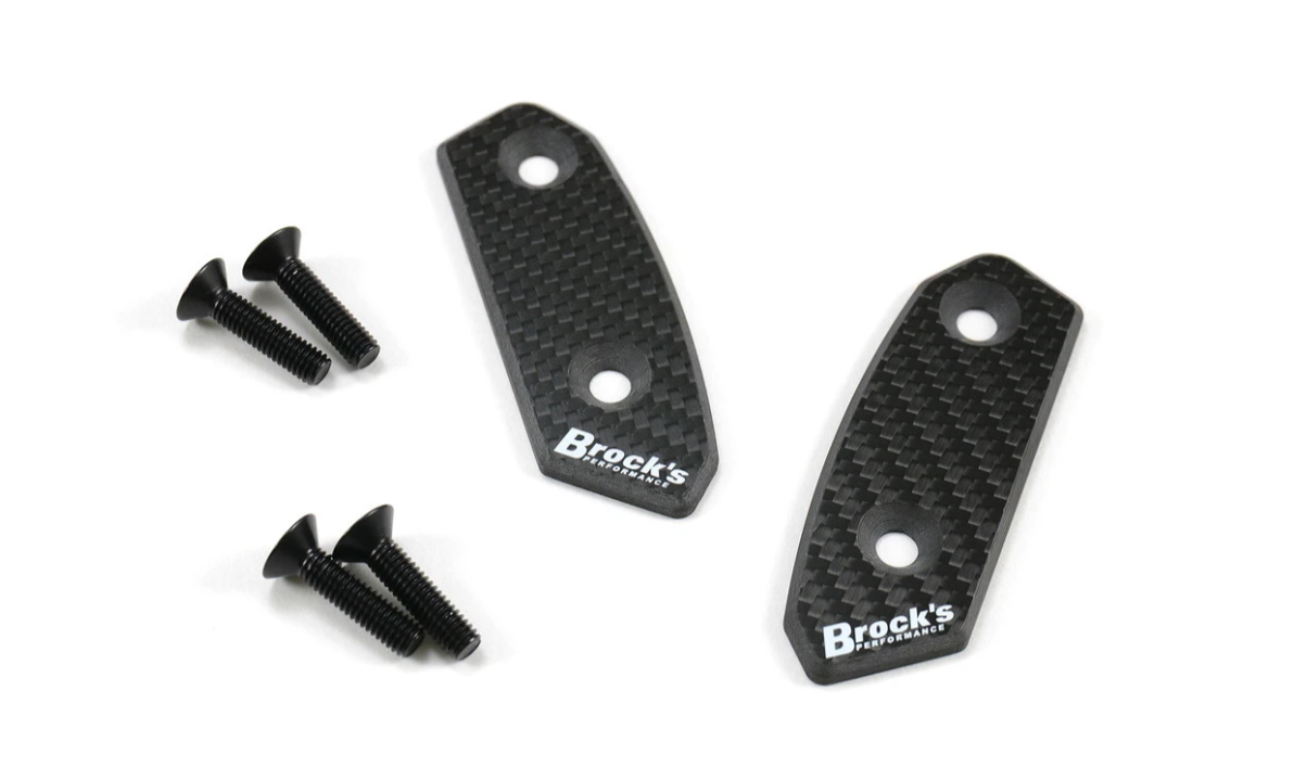 Mirror Block Off Plate Set Carbon Fiber GSX-R1000/R (17-27) and GSX-8R (2024)