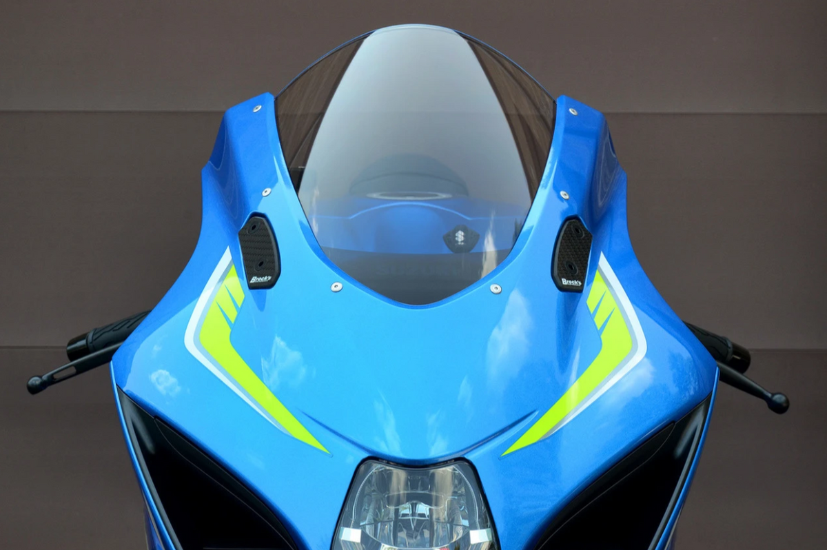 Mirror Block Off Plate Set Carbon Fiber GSX-R1000/R (17-27) and GSX-8R (2024)
