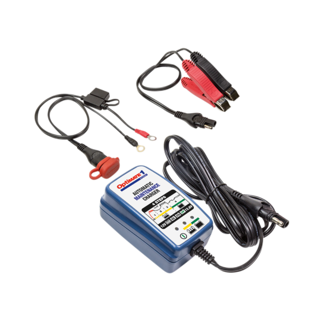 OptiMate™ 1 Duo Battery Charger/Maintainer | 12v Lead- Acid & 12.8v Lithium