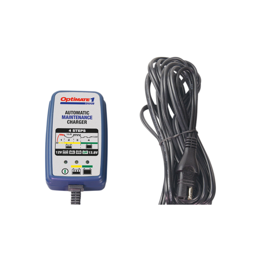 OptiMate™ 1 Duo Battery Charger/Maintainer | 12v Lead- Acid & 12.8v Lithium
